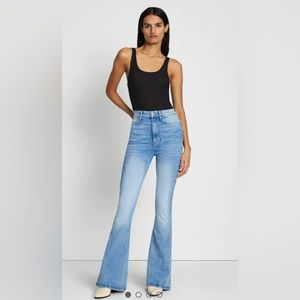 7 For All Mankind NO FILTER ULTRA HIGH RISE SKINNY FLARE IN MERTON sz 27